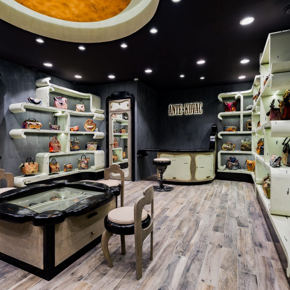 Интерьер магазина AnteKovac, ТЦ Модный Сезон, фотограф Денис Клюев