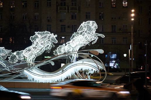 Новогодняя Триумфальная, фотограф Денис Клюев